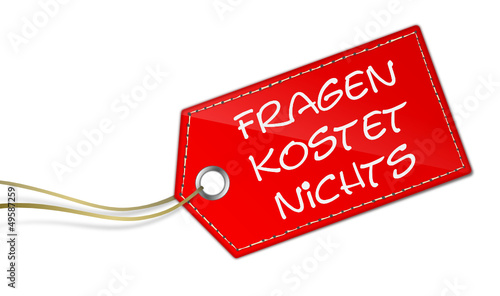 "Schild Fragen kostet nichts" Stockfotos und lizenzfreie Vektoren auf