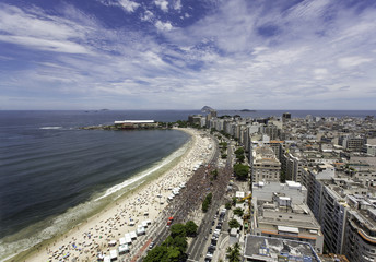 Fototapeta premium Carnival on Copacabana Beach