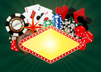 Obraz premium banner casino