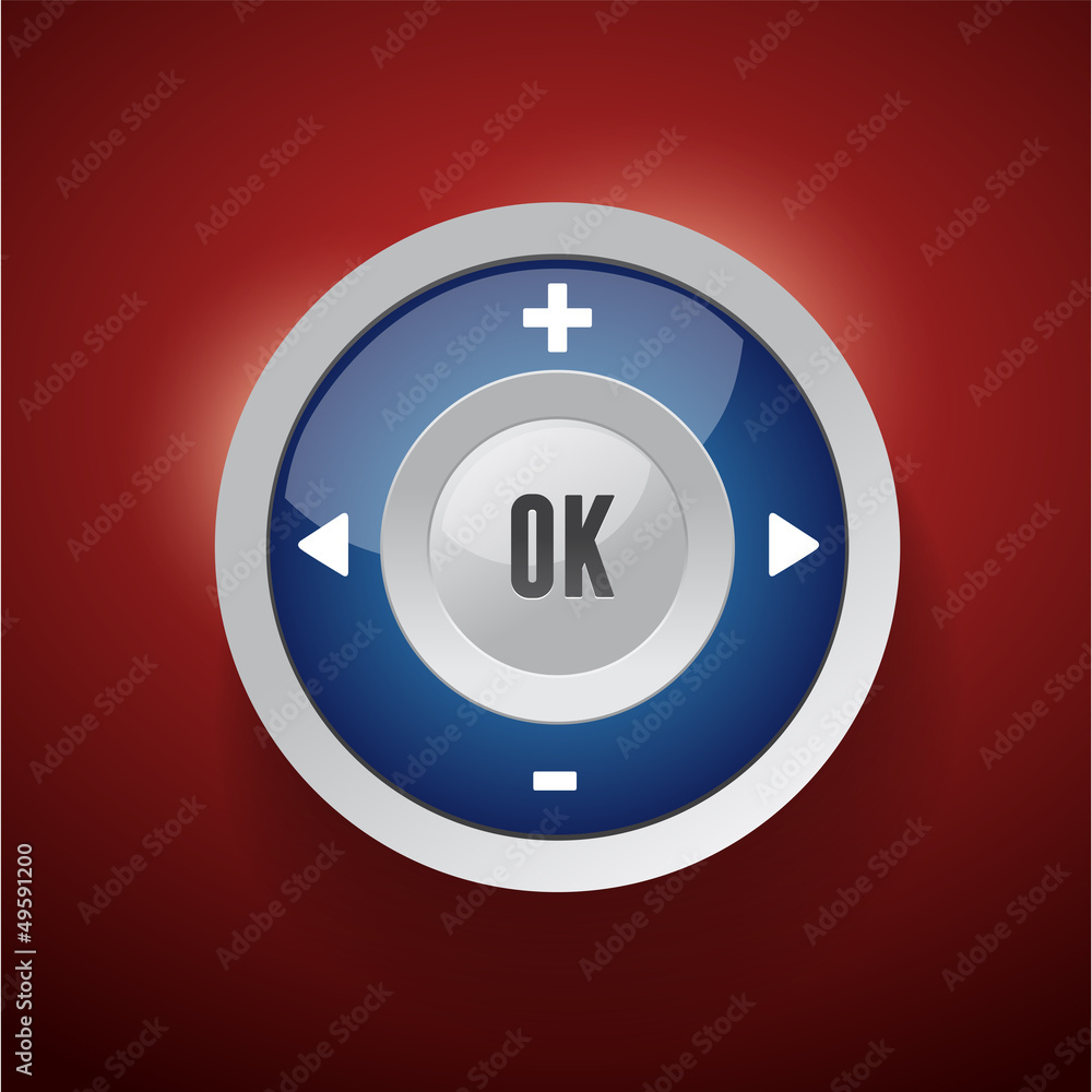 Poster control web element button blue