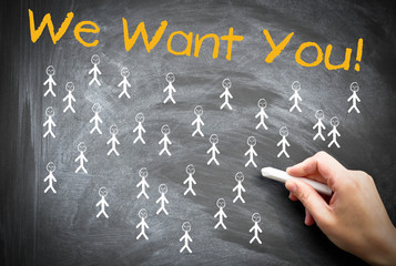 We want You Wir suchen Dich