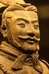 Poster Terracotta warrior in close up © pwollinga