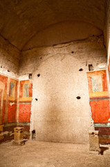 Obraz premium Inside Casa di Augusto in palatine hill at Rome