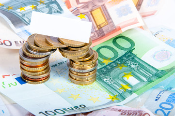 Geld mit Blankoschild