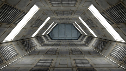 Futuristic Interior. SCIFI. Science Fiction