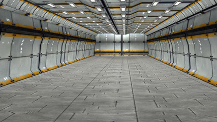 Futuristic Interior. SCIFI. Science Fiction