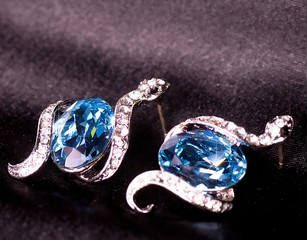 Beautiful jewelry on background