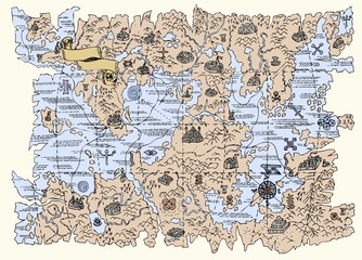 Map of the fantasy world