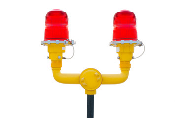 Dual warning red lights