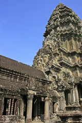 Fototapeta premium Interior of Angkor Wat temple, Siem Reap, Cambodia