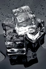 Foto auf Acrylglas Eis auf Schwarz © gbbrowning