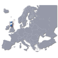 Europakarte Schottland