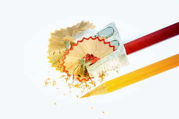 Pencil and sharpener