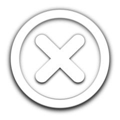 Obraz premium signe multiplication vignette blanche