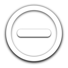 signe moins vignette blanche