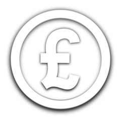 Obraz premium livre sterling vignette blanche