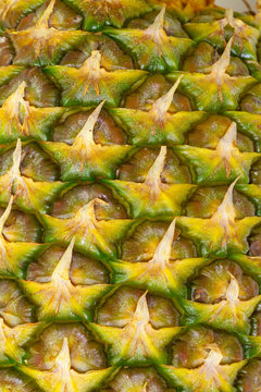 Texture Ripe Pineapple Fruit