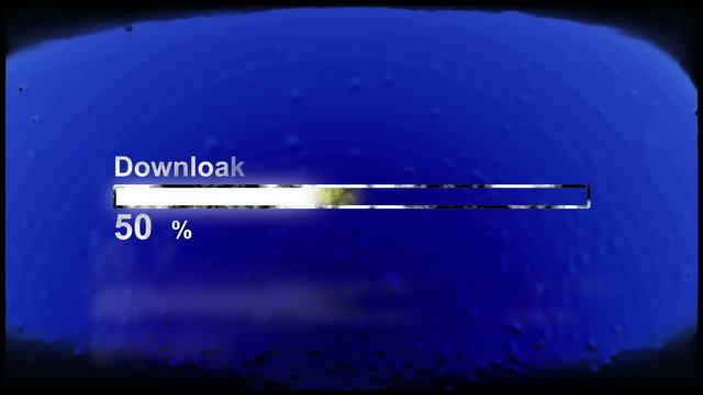Downloading progress with percentage, HD 1080