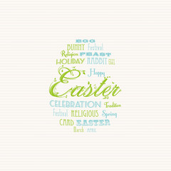 Easter typography background