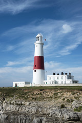 Fototapeta na wymiar Portland Bill Lighthouse, Dorset, UK