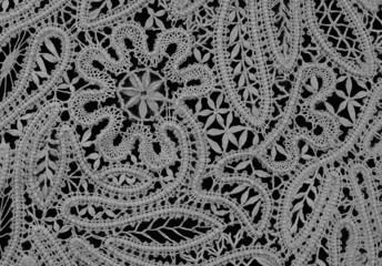 old lace texture on black