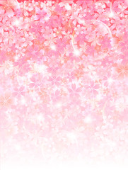 Fototapeta premium 桜 さくら 背景 シャボン玉