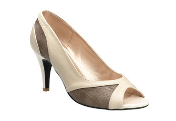 A beautiful high heel woman shoe