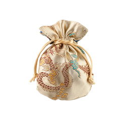 Golden sack for keeping money, jewelry or something