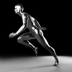 Fototapeta premium 3d rendered illustration - metal runner