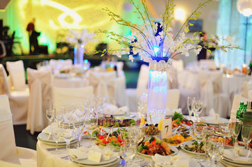 wedding banquet in a restaurant
