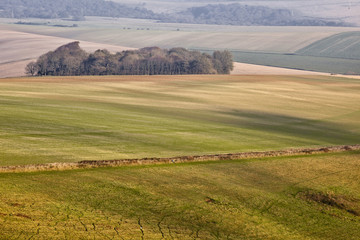 Obraz premium The rolling hills of the South Downs.
