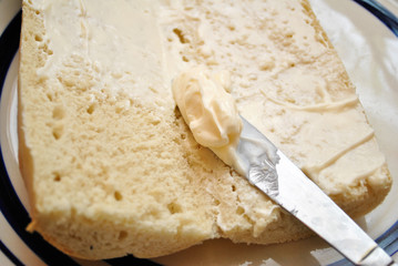 Spreadin Mayo on Bread
