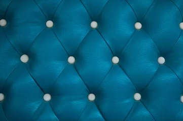 Cercles muraux Cuir Canapé bleu