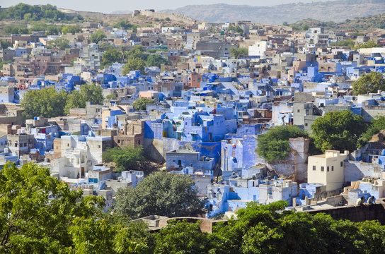 blue city Jodhpur in Rajasthan, India