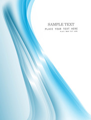 abstract blue technologyl wave vector whit background