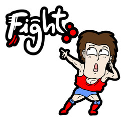 Fight cartoon