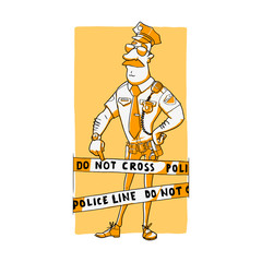 Do not cross police line