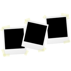 Polaroids mit Klebestreifen