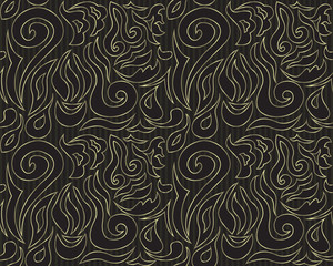 Fototapeta premium Seamless vintage floral background. Seamless wallpaper