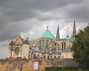 Fototapeta na wymiar Katedra w Chartres. Boże Narodzenie, Francja