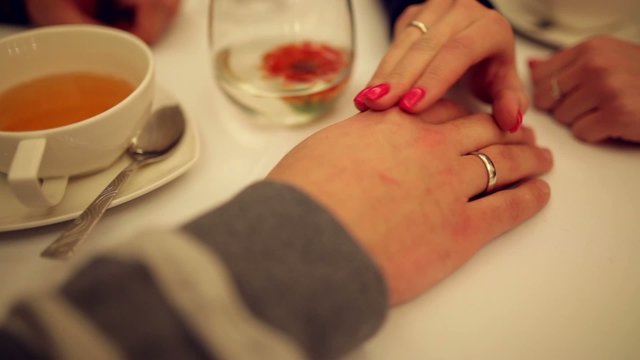 ręce, dłoń, obrączka, miłość