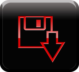 Botón descarga rojo