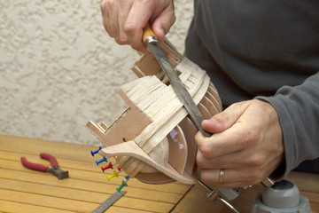 Fabrication d'un modèle réduit de galion