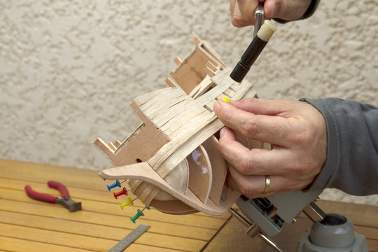 Fabrication d'un modèle réduit de galion