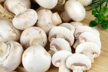 Frische Champignons
