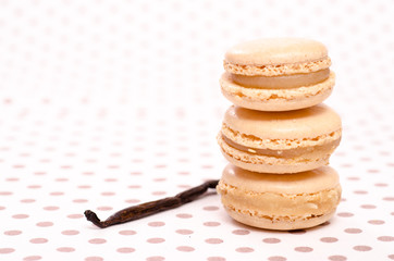 3 Macaron mit Vanille