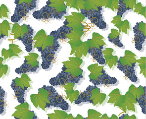 seamless background a bunch of grapes