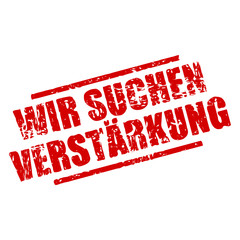 stempel eckig wir suchen verstärkung I