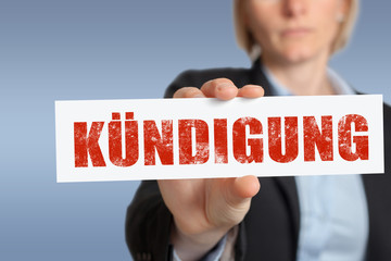 Stempel Kündigung