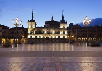 Fototapeta premium Plaza Mayor de Leon (Leon)